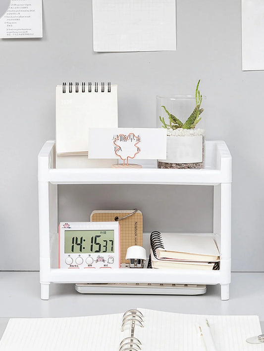 Double Layer Storage Rack for Desk Organization-1