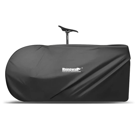 Portable Bike Storage Travel Bag–Water-Resistant Polyester Case Black-0